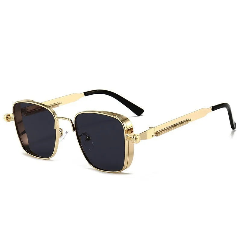2025 Polarisierte Sonnenbrille für Herren, hochwertig, hübsch, zum Fahren, speziell, Anti-UV, hochwertige Metall-Punk-Modetrends-Sonnenbrille - Trendtroovee