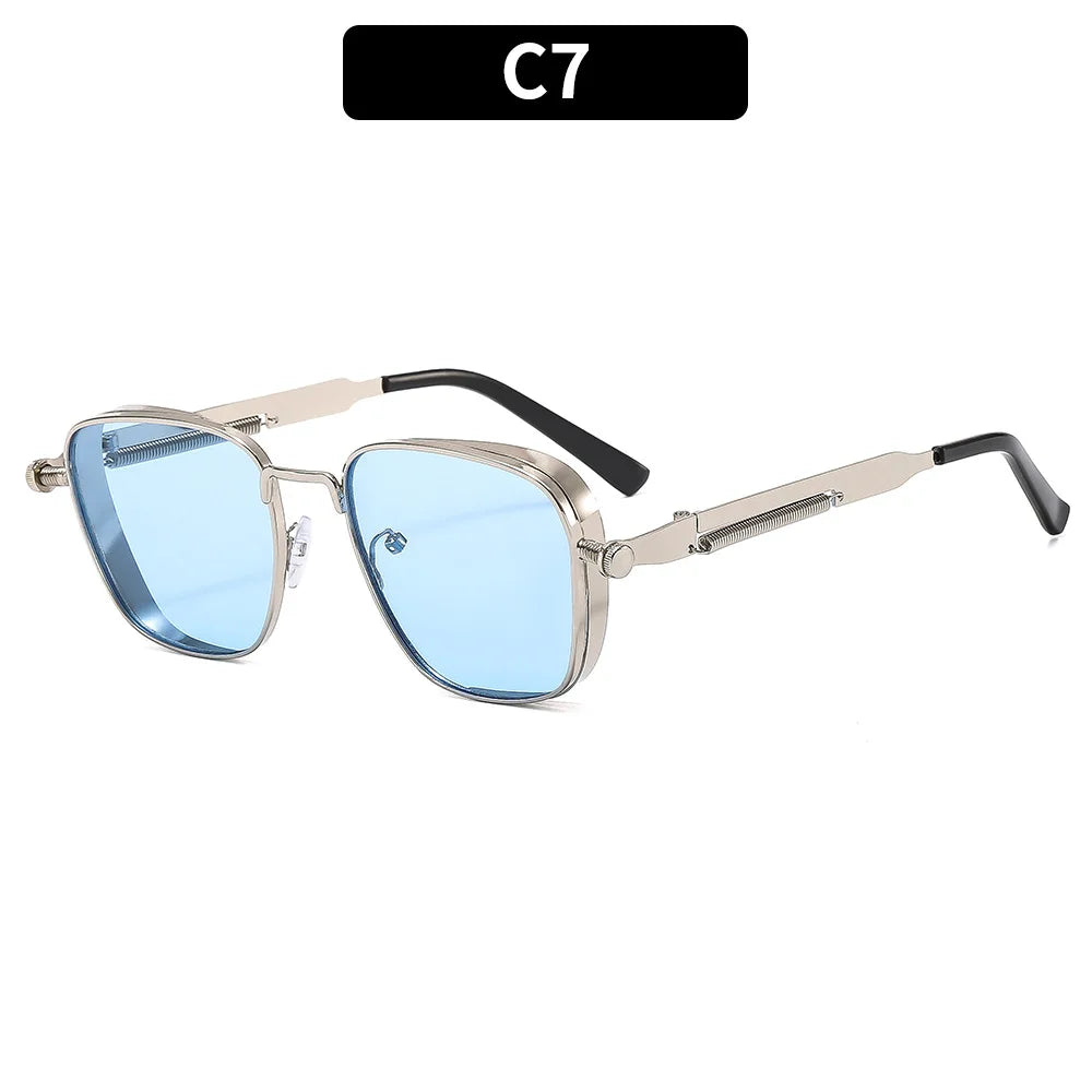 2025 Polarisierte Sonnenbrille für Herren, hochwertig, hübsch, zum Fahren, speziell, Anti-UV, hochwertige Metall-Punk-Modetrends-Sonnenbrille - Trendtroovee