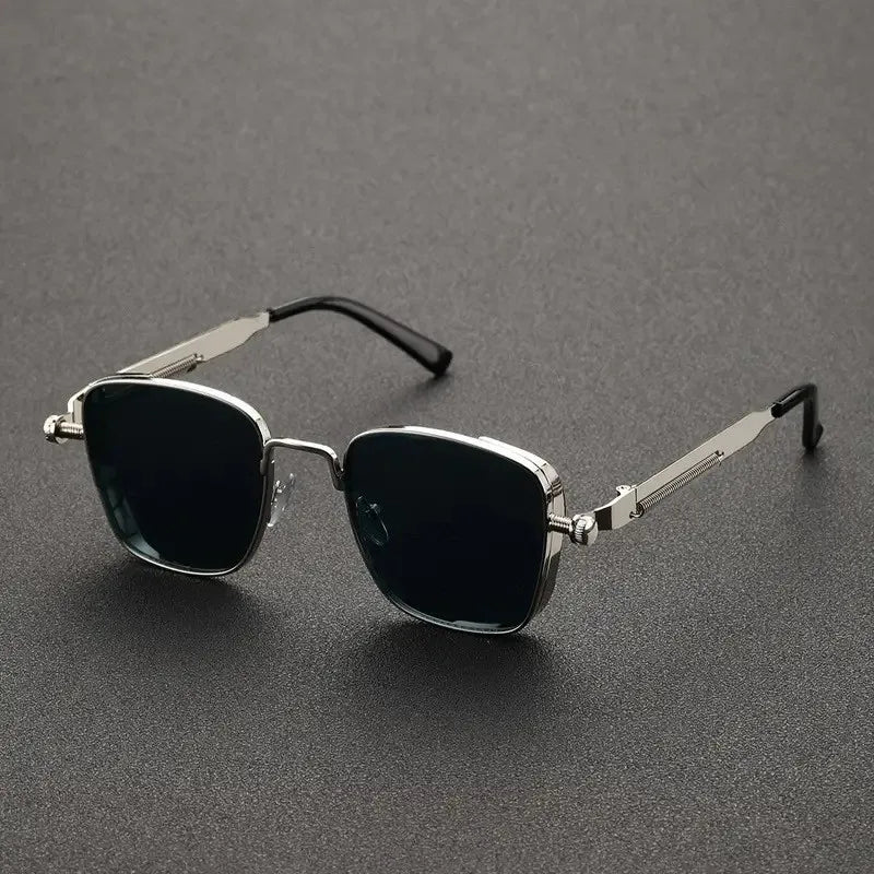 2025 Polarisierte Sonnenbrille für Herren, hochwertig, hübsch, zum Fahren, speziell, Anti-UV, hochwertige Metall-Punk-Modetrends-Sonnenbrille - Trendtroovee
