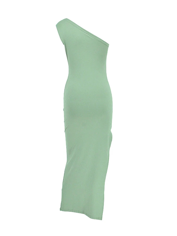 Sommer Maxi Kleid Frauen Sexy Split Mode Ärmelloses Backless Dünnes Kleid Weibliche Casual Streetwear Club Elegante Party Kleider - Trendtroovee