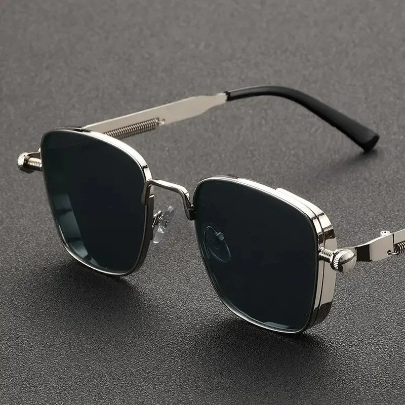 2025 Polarisierte Sonnenbrille für Herren, hochwertig, hübsch, zum Fahren, speziell, Anti-UV, hochwertige Metall-Punk-Modetrends-Sonnenbrille - Trendtroovee