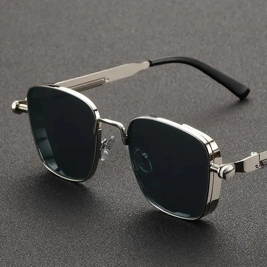 2025 Polarisierte Sonnenbrille für Herren, hochwertig, hübsch, zum Fahren, speziell, Anti-UV, hochwertige Metall-Punk-Modetrends-Sonnenbrille - Trendtroovee