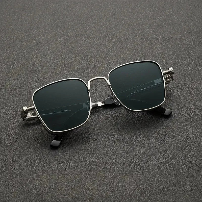 2025 Polarisierte Sonnenbrille für Herren, hochwertig, hübsch, zum Fahren, speziell, Anti-UV, hochwertige Metall-Punk-Modetrends-Sonnenbrille - Trendtroovee