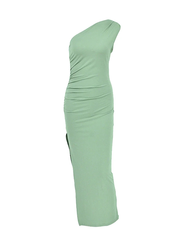 Sommer Maxi Kleid Frauen Sexy Split Mode Ärmelloses Backless Dünnes Kleid Weibliche Casual Streetwear Club Elegante Party Kleider - Trendtroovee