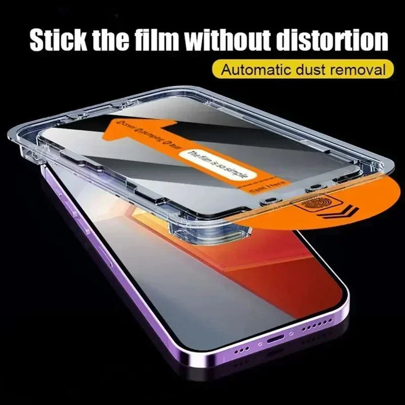 5 Stück staubfreie Installation Sichtschutz-Displayschutzfolie für iPhone 16 14 11 12 13 15 Pro Max 7 8 Plus Mini X XR XS Anti-Spionage-Glas - Trendtroovee