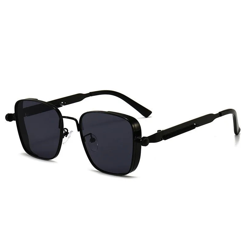 2025 Polarisierte Sonnenbrille für Herren, hochwertig, hübsch, zum Fahren, speziell, Anti-UV, hochwertige Metall-Punk-Modetrends-Sonnenbrille - Trendtroovee